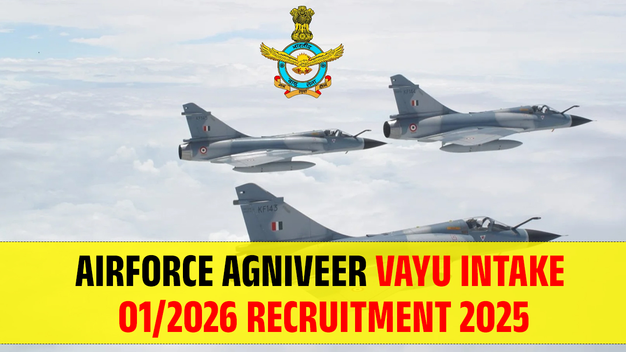 Indian Airforce Agniveer Vayu Intake 01/2026 Recruitment 2025